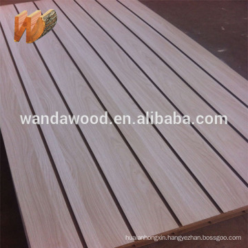 Waterproof Decoration use Melamine Slot MDF Board 1220X2440X18MM